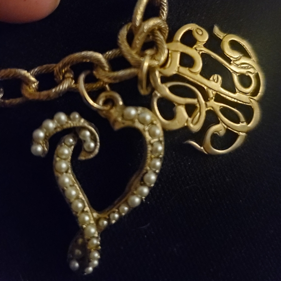New Miss Ellie NYC Pearl Love Charm Bracelet. - Picture 10 of 16